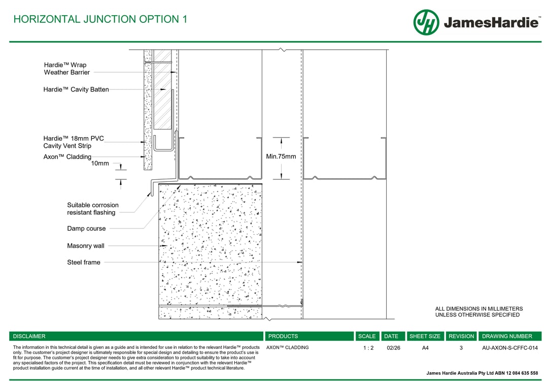 Navigate to AU-AXON-S-CFFC-014 - HORIZONTAL JUNCTION OPTION 1
