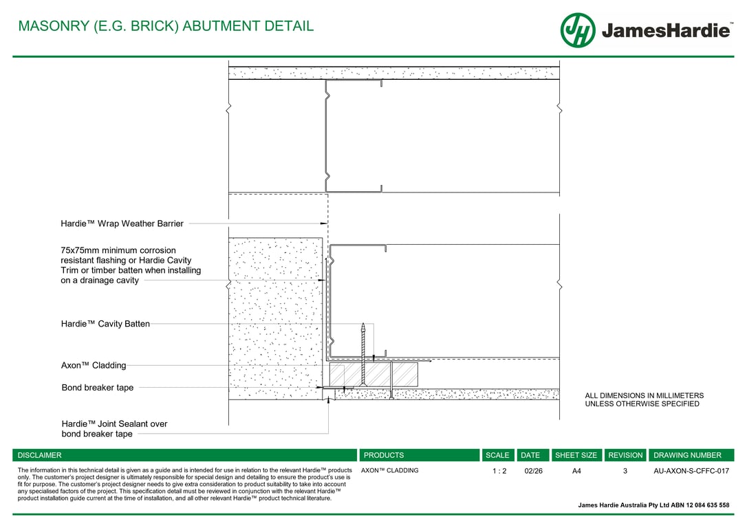  Image of AU-AXON-S-CFFC-017 - MASONRY (E-G- BRICK) ABUTMENT DETAIL