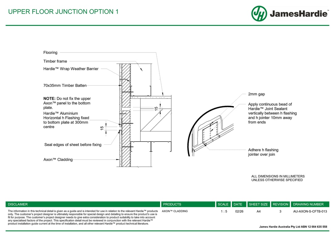 Navigate to AU-AXON-S-CFTB-013 - UPPER FLOOR JUNCTION OPTION 1