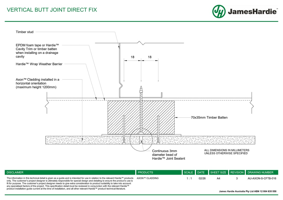 Navigate to AU-AXON-S-CFTB-016 - VERTICAL BUTT JOINT DIRECT FIX