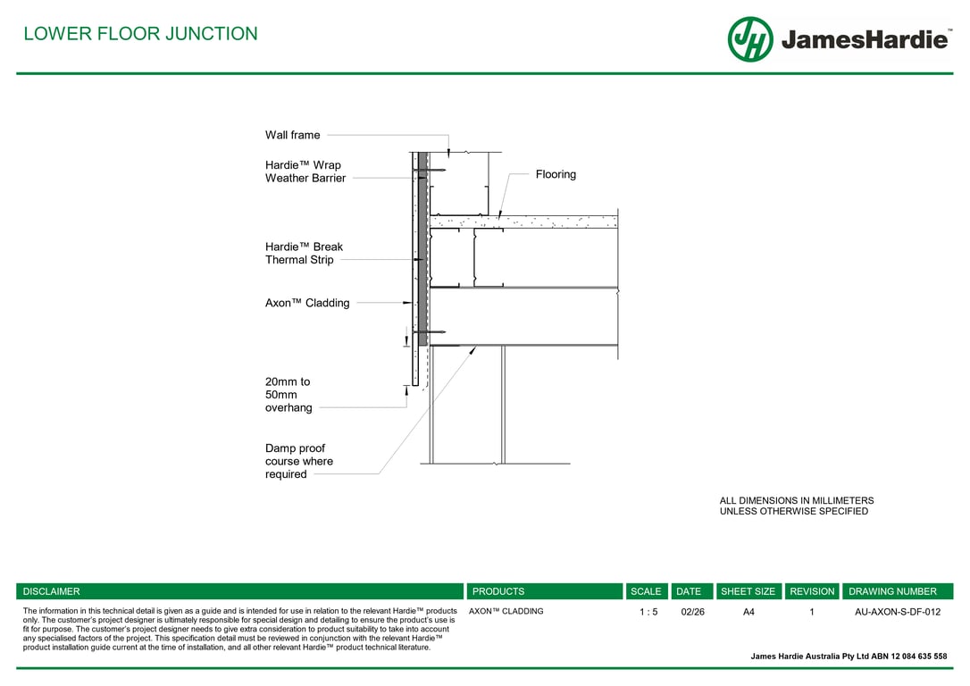 Navigate to AU-AXON-S-DF-012 - LOWER FLOOR JUNCTION