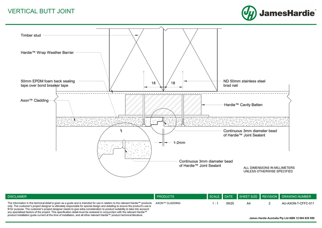 Navigate to AU-AXON-T-CFFC-011 - VERTICAL BUTT JOINT