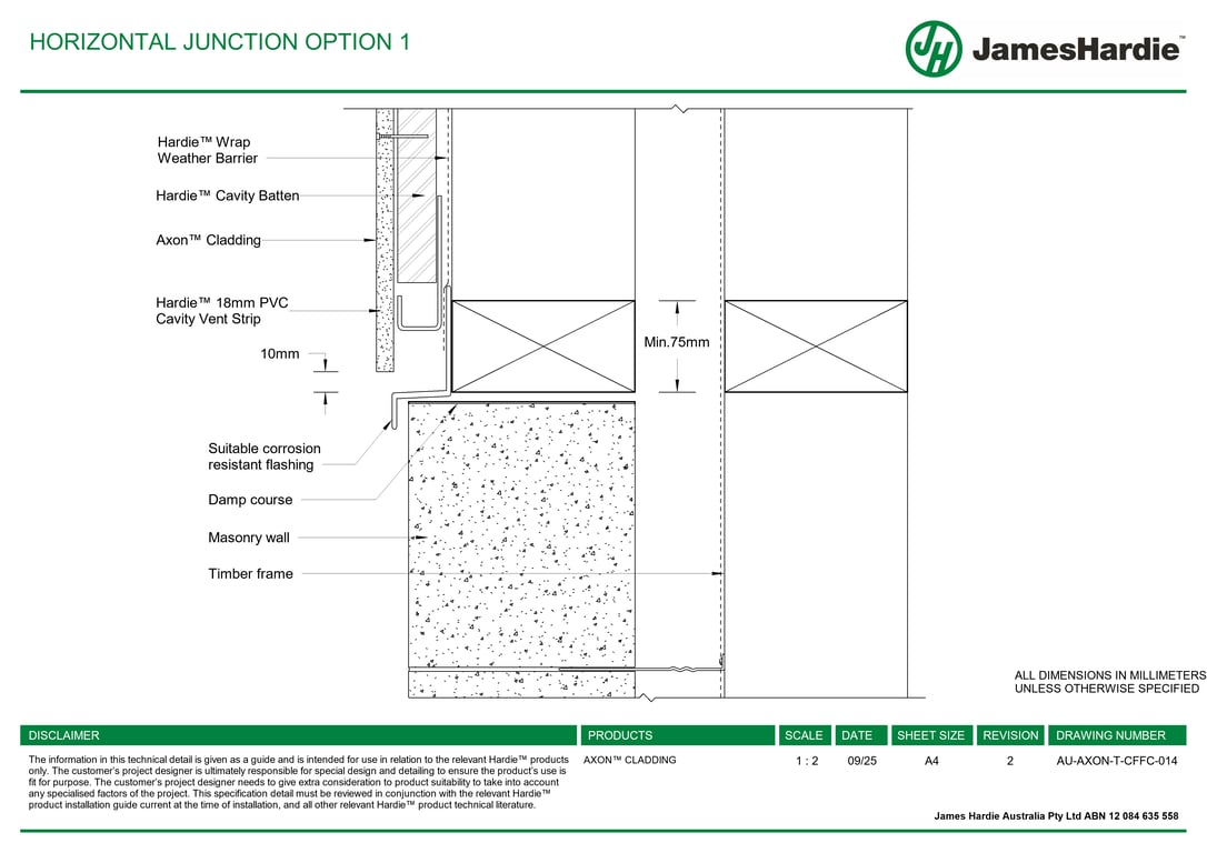 Navigate to AU-AXON-T-CFFC-014 - HORIZONTAL JUNCTION OPTION 1