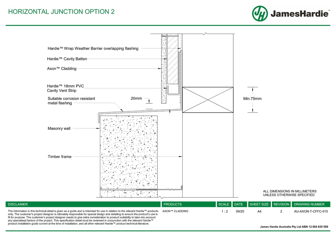Navigate to AU-AXON-T-CFFC-015 - HORIZONTAL JUNCTION OPTION 2