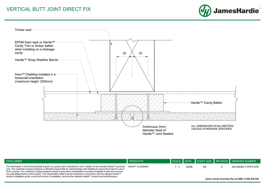 Navigate to AU-AXON-T-CFFC-016 - VERTICAL BUTT JOINT DIRECT FIX