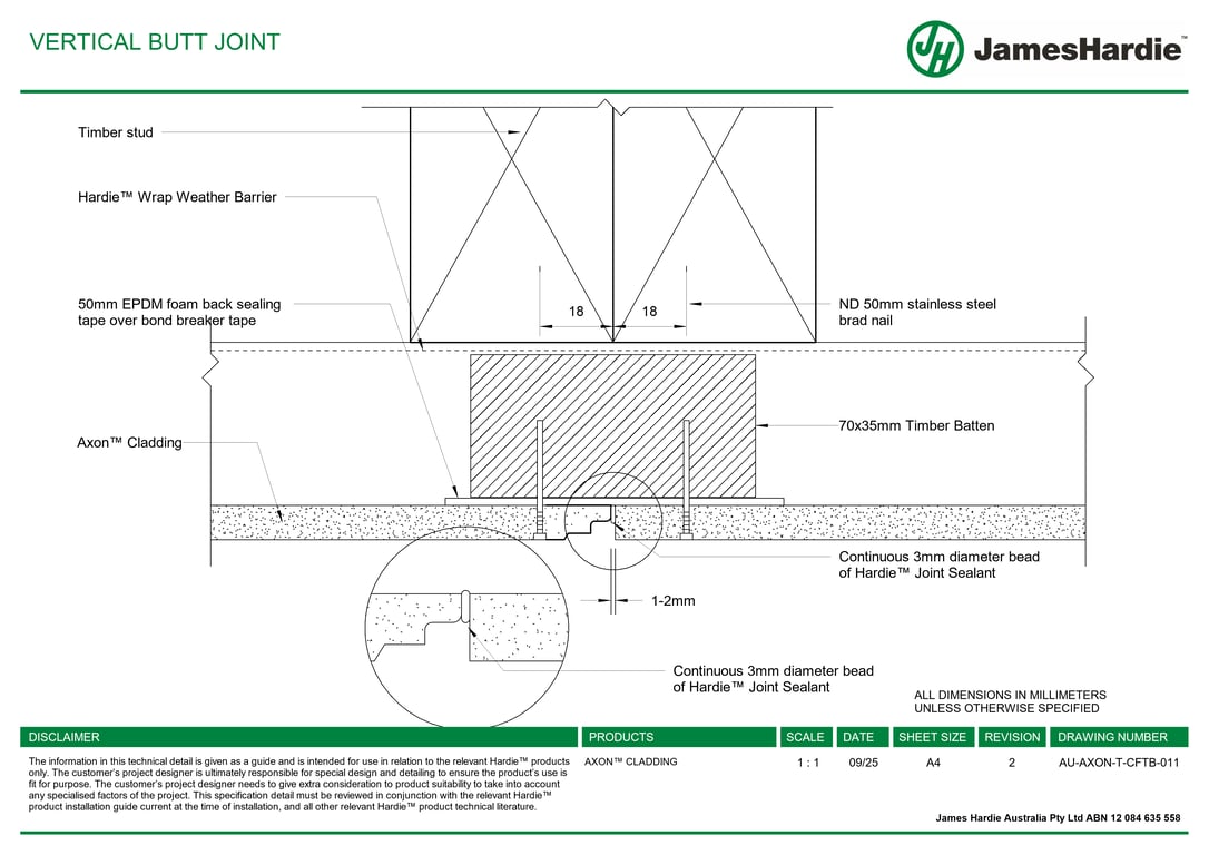 Navigate to AU-AXON-T-CFTB-011 - VERTICAL BUTT JOINT