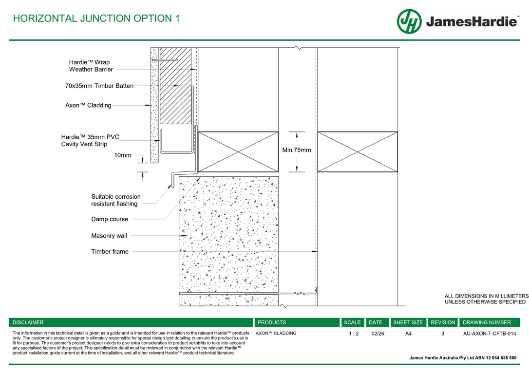 Navigate to AU-AXON-T-CFTB-014 - HORIZONTAL JUNCTION OPTION 1