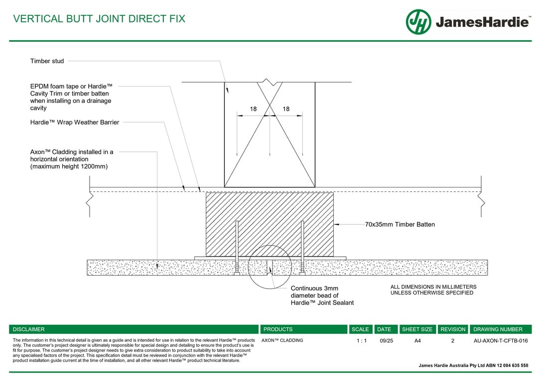 Navigate to AU-AXON-T-CFTB-016 - VERTICAL BUTT JOINT DIRECT FIX