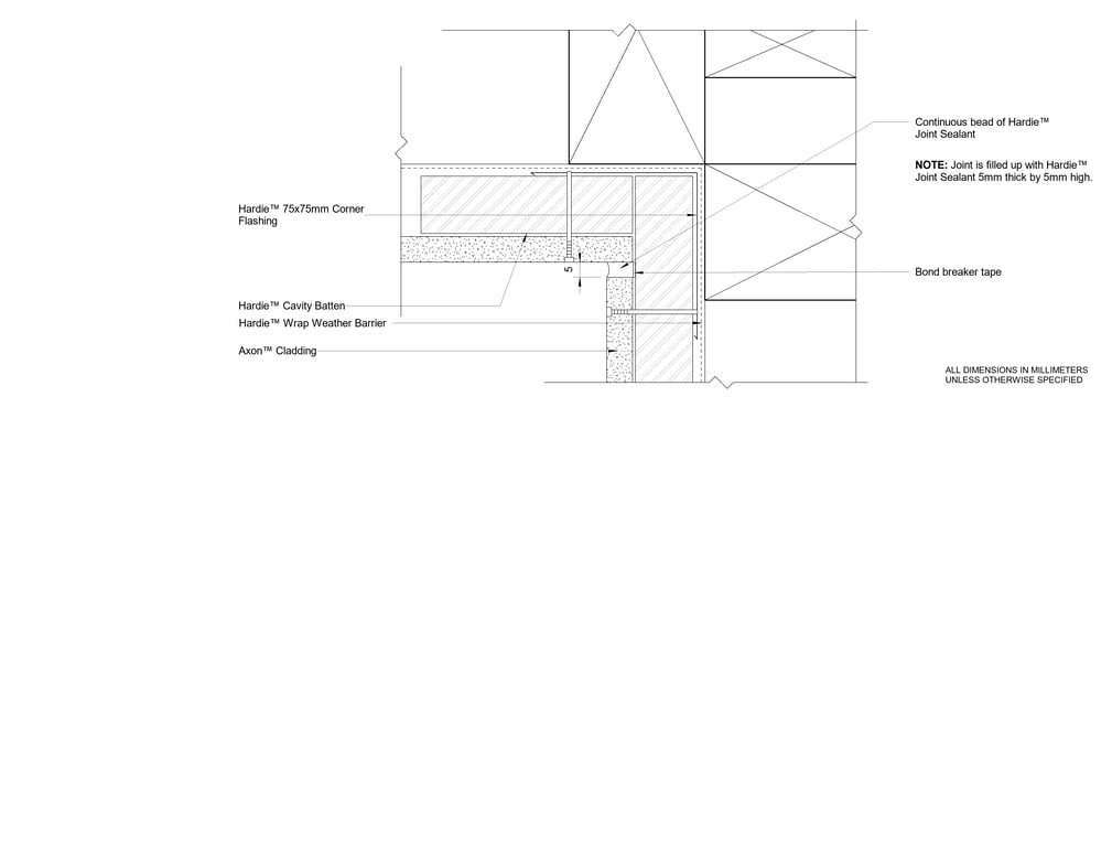 Navigate to AXON CFFC Sealant Fill Internal Corner Option 2