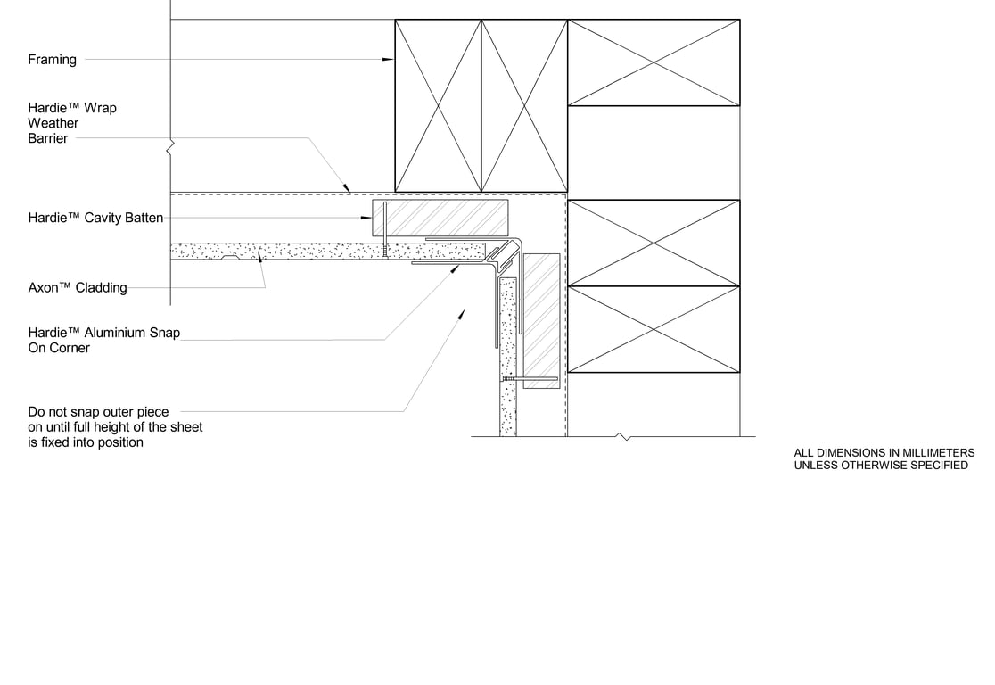 Navigate to AXON CFFC Snap On Internal Corner Option