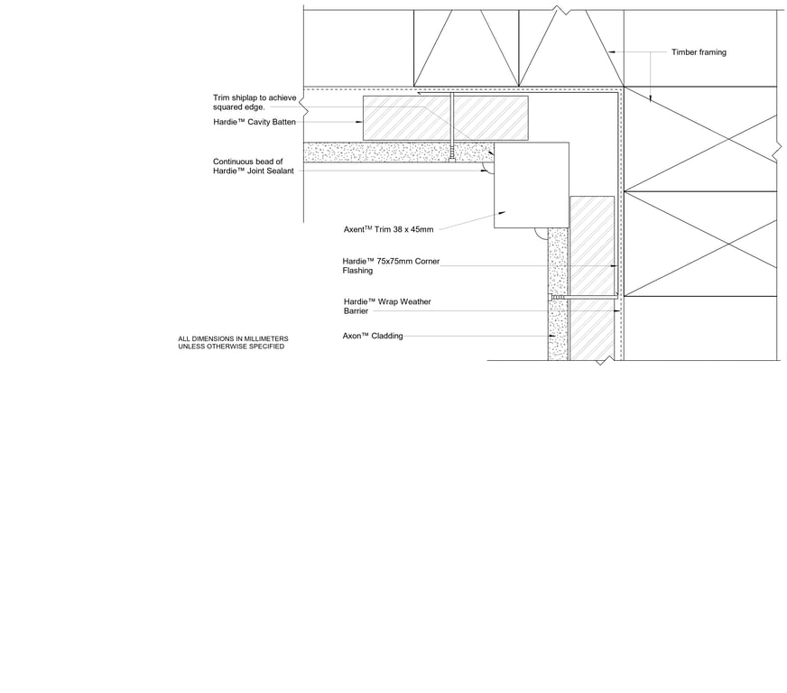 Navigate to AXON CFFC Trim Internal Corner Option