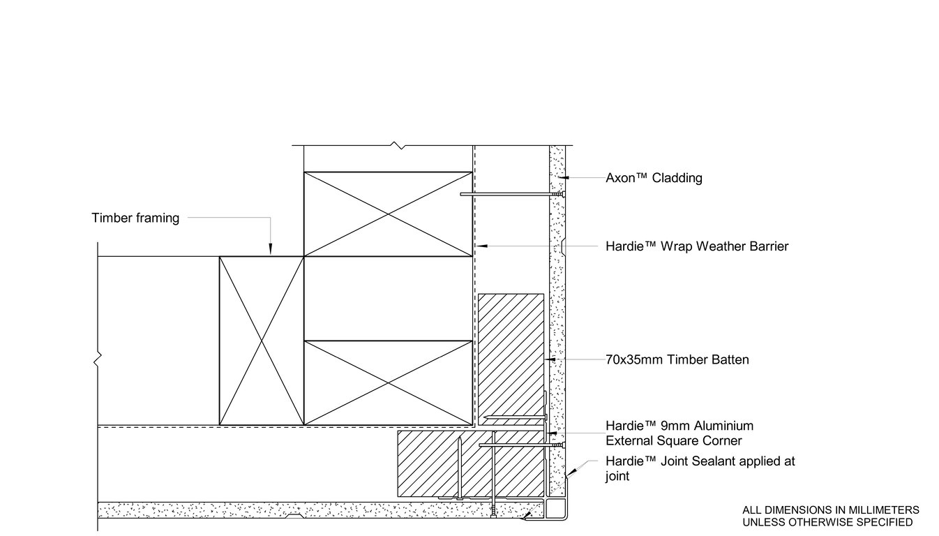 Navigate to AXON CFTB Aluminium External Square Corner