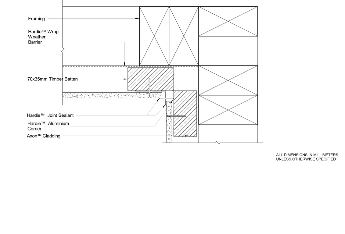Navigate to AXON CFTB Aluminium Internal Corner