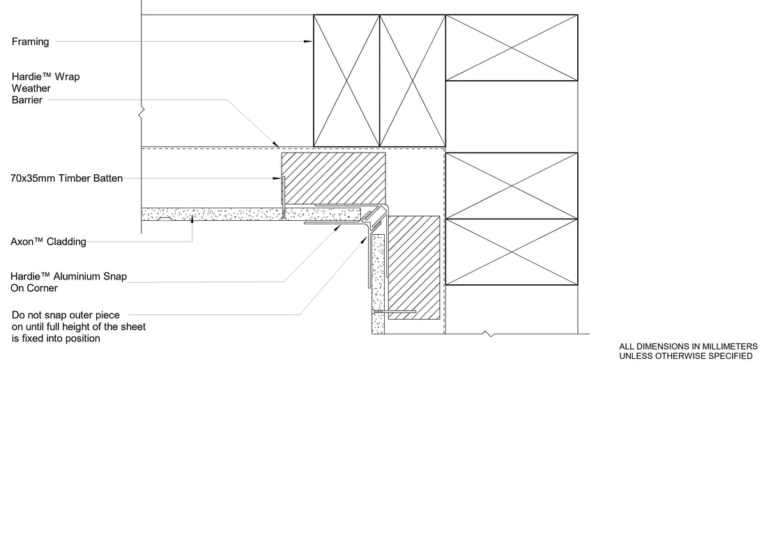 Navigate to AXON CFTB Snap On Internal Corner Option
