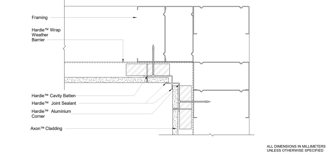 Navigate to AXON Steel CFFC Aluminium Internal Corner