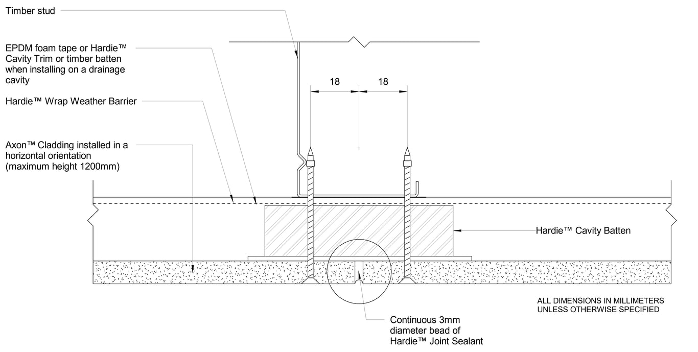 Navigate to AXON Steel CFFC Vertical Butt Joint Direct Fix