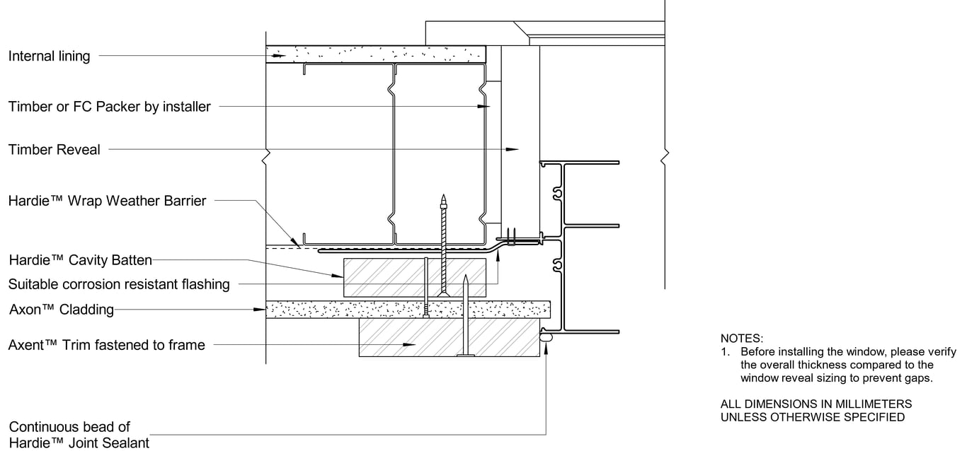 Navigate to AXON Steel CFFC Window Jamb Trim