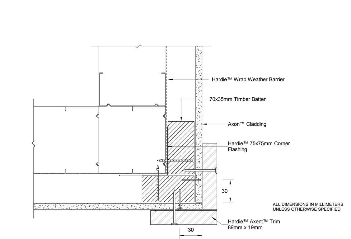 Navigate to AXON Steel CFTB Trim Corner Option