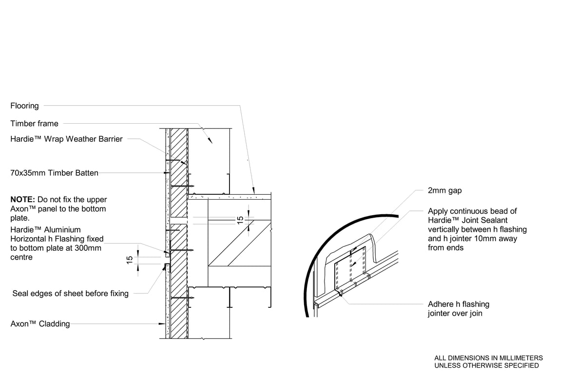 Navigate to AXON Steel CFTB Upper Floor Junction Option 1