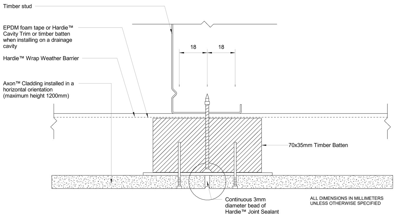 Navigate to AXON Steel CFTB Vertical Butt Joint Direct Fix