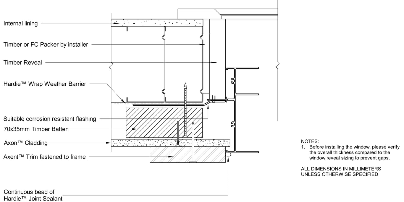 Navigate to AXON Steel CFTB Window Jamb Trim