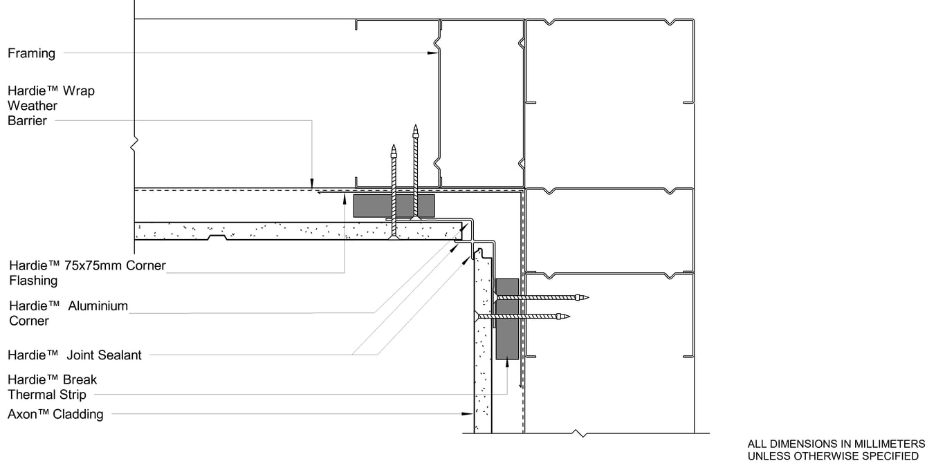 Navigate to AXON Steel DF Aluminium Internal Corner