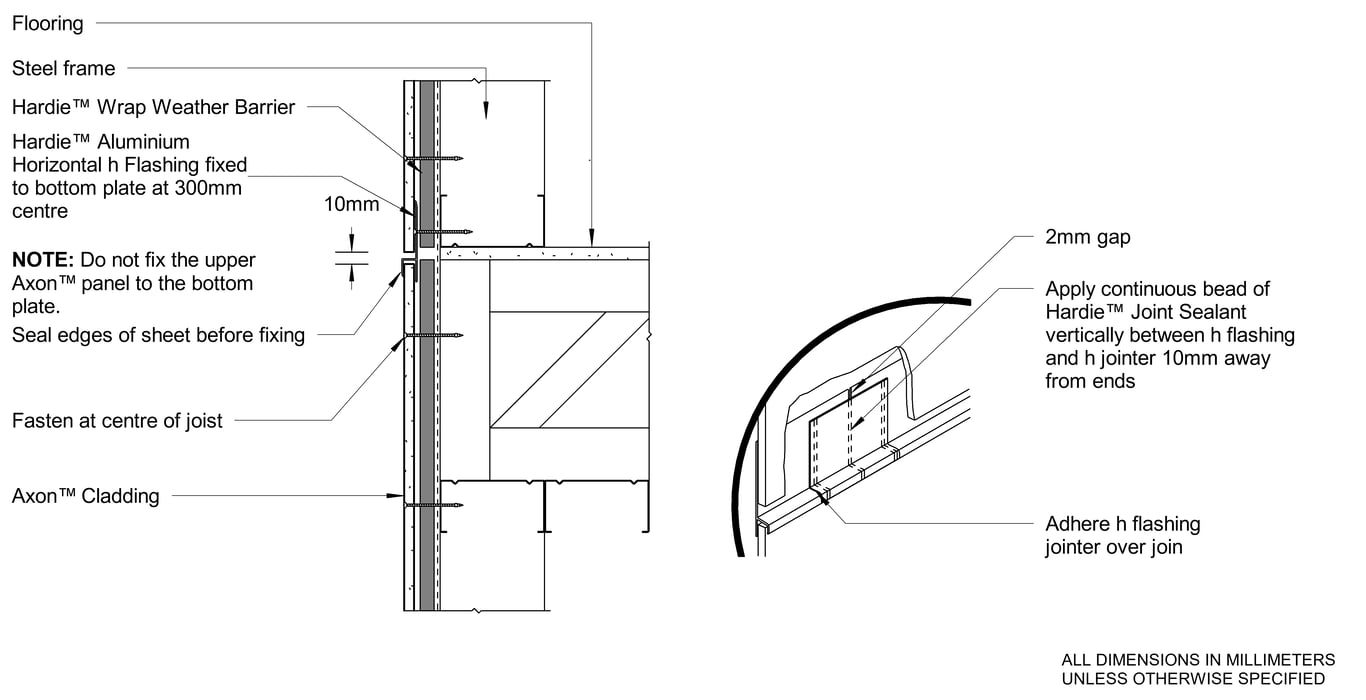 Navigate to AXON Steel DF Upper Floor Junction Option 1