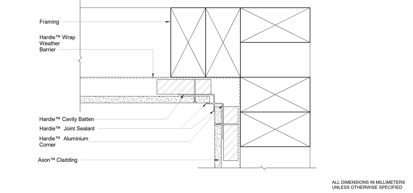 Navigate to AXON Timber CFFC Aluminium Internal Corner
