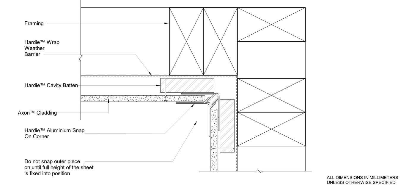 Navigate to AXON Timber CFFC Snap On Internal Corner Option