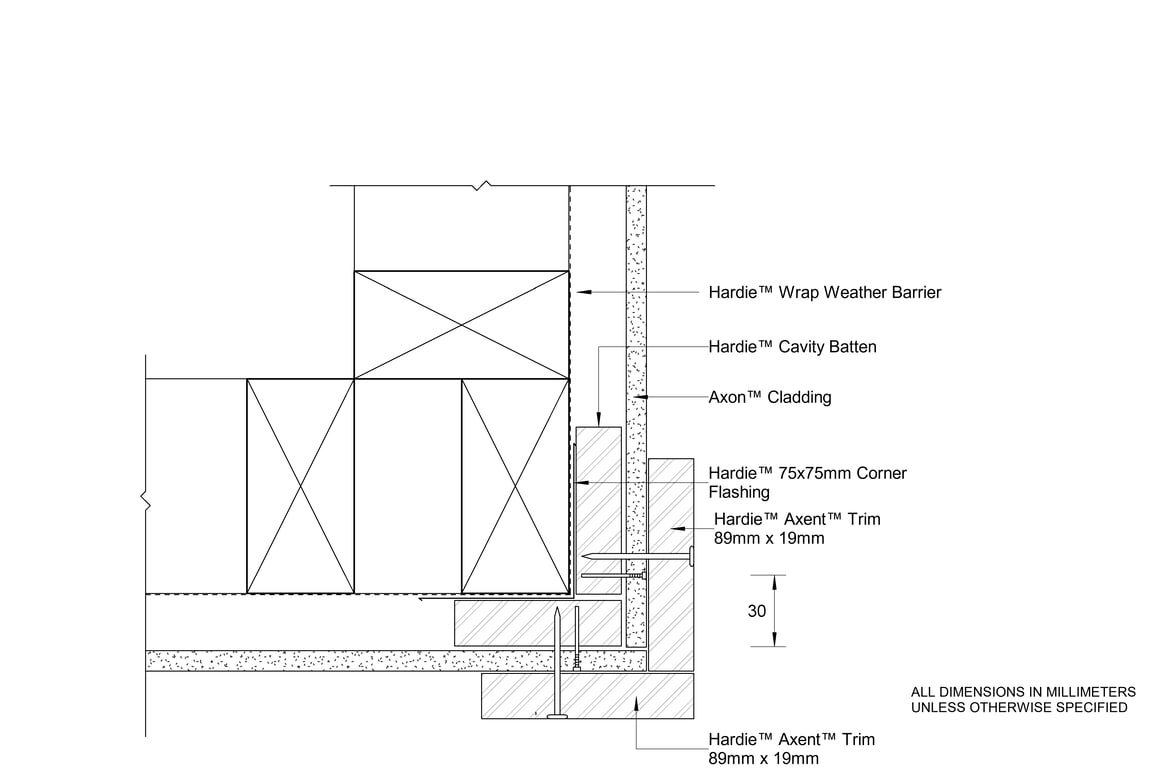 Navigate to AXON Timber CFFC Trim Corner Option