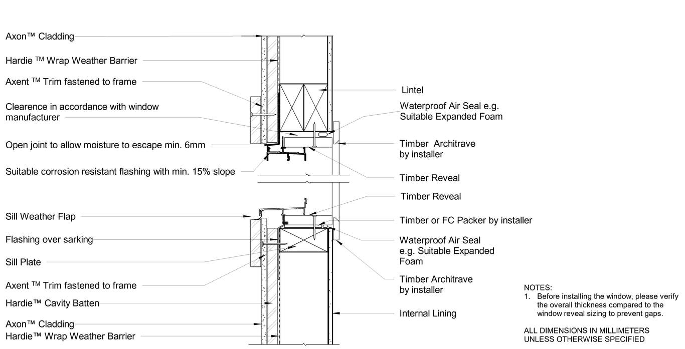Navigate to AXON Timber CFFC Window Sill And Head