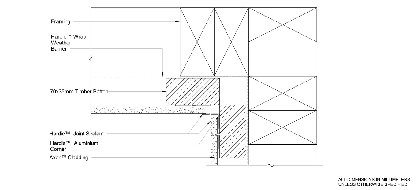 Navigate to AXON Timber CFTB Aluminium Internal Corner