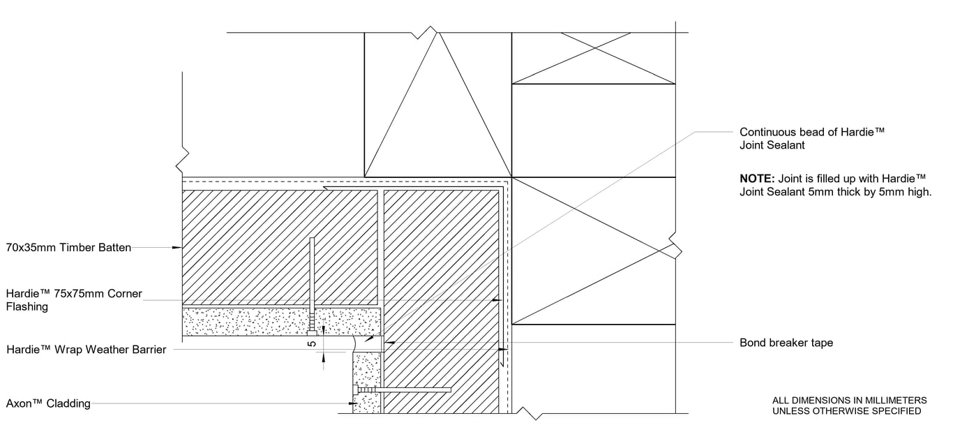 Navigate to AXON Timber CFTB Sealant Fill Internal Corner Option 2