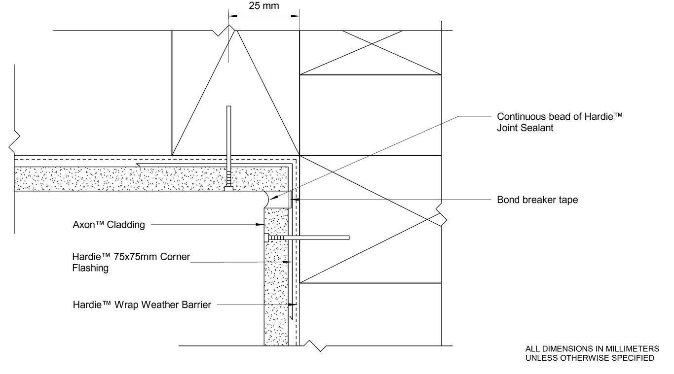 Navigate to AXON Timber DF Sealant Fill Internal Corner Option 1