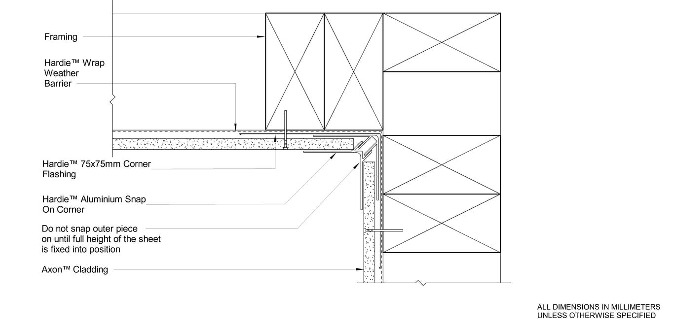 Navigate to AXON Timber DF Snap On Internal Corner Option