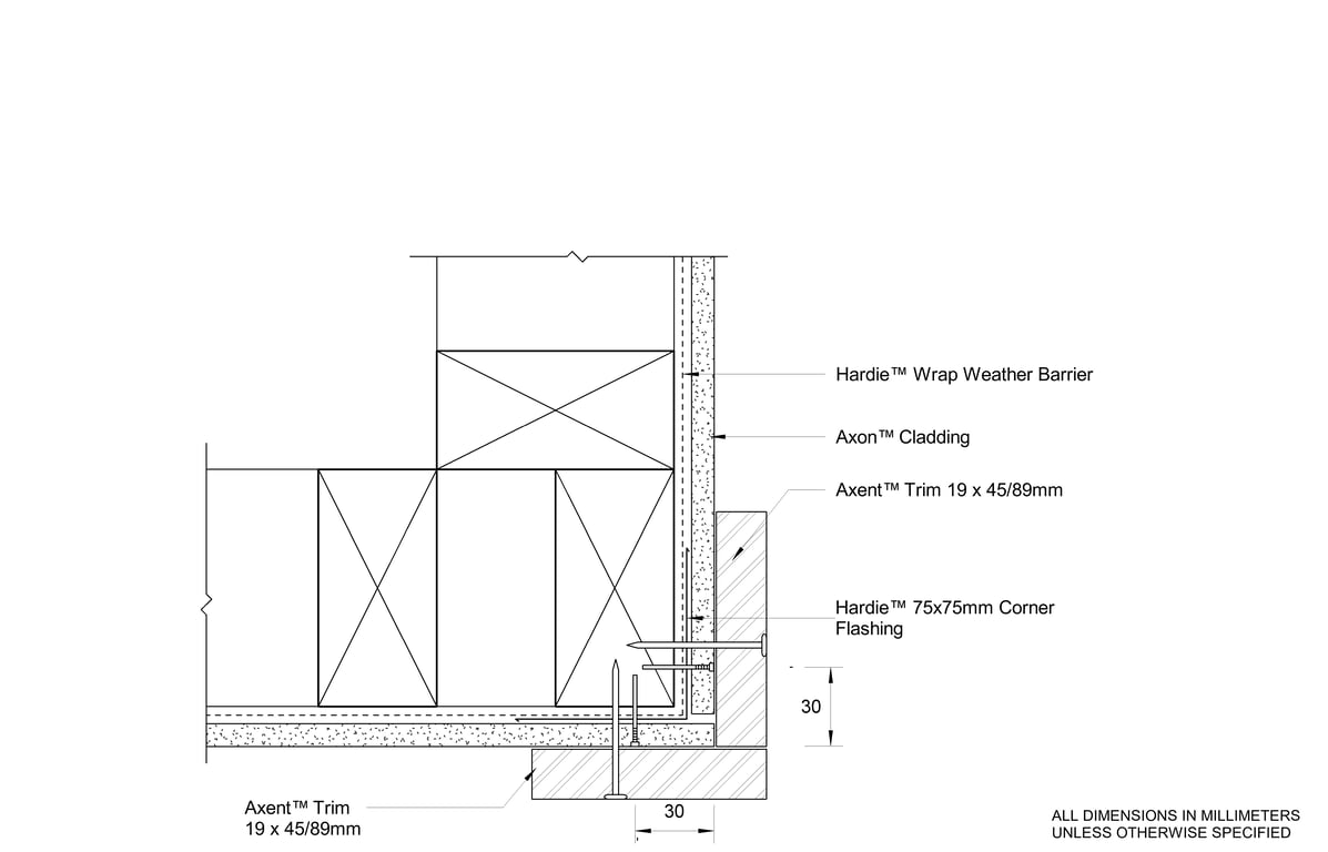 Navigate to AXON Timber DF Trim Corner Option