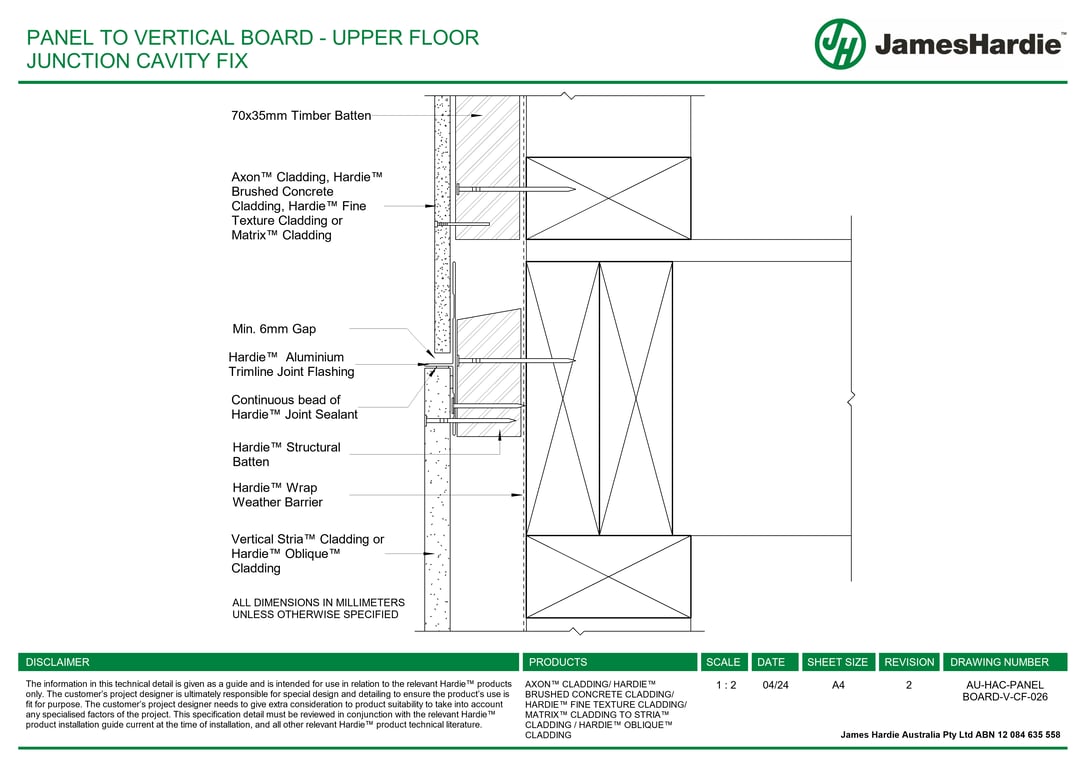 Navigate to AU-HAC-PANEL BOARD-V-CF-026 - PANEL TO VERTICAL BOARD - UPPER FLOOR JUNCTION CAVITY FIX