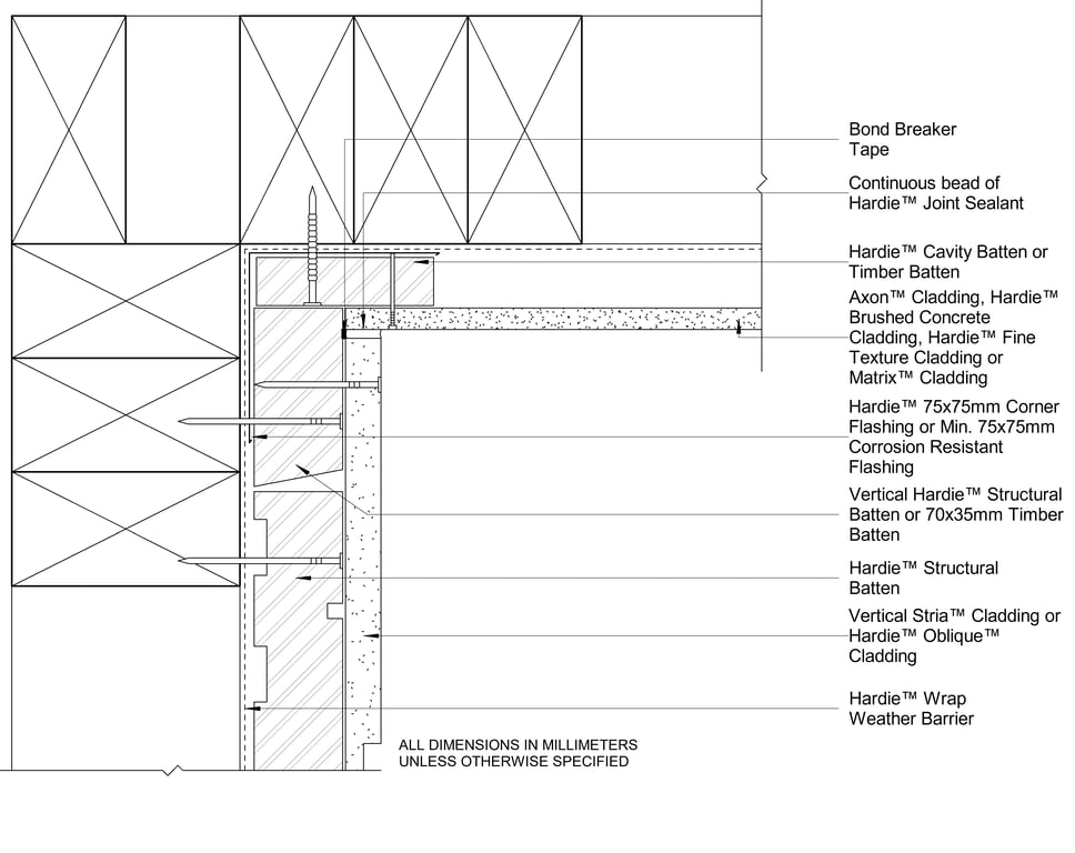 Navigate to AXON-HBC-HFTC-MATRIX to OBLIQUE-STRIA VERTICAL CF Internal Corner Vertical Junction