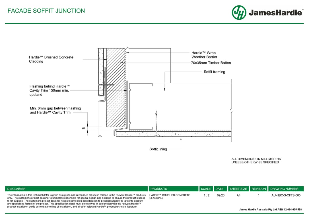 Navigate to AU-HBC-S-CFTB-005 - FACADE SOFFIT JUNCTION