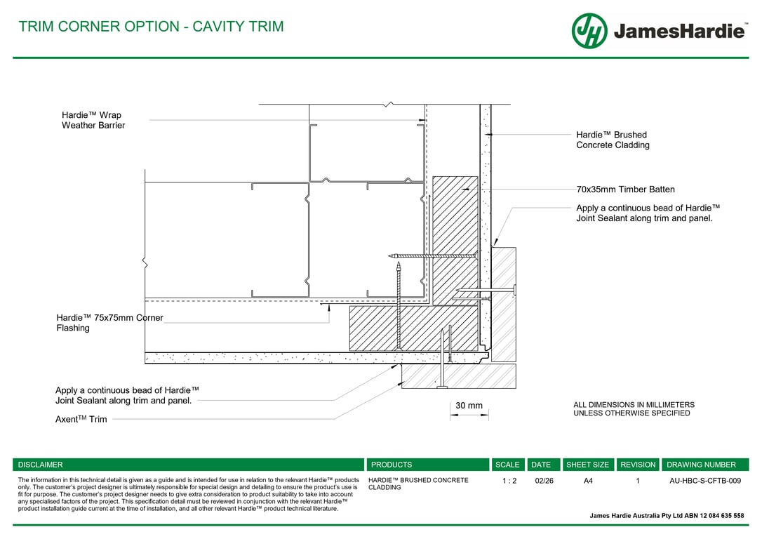 Navigate to AU-HBC-S-CFTB-009 - TRIM CORNER OPTION - CAVITY TRIM