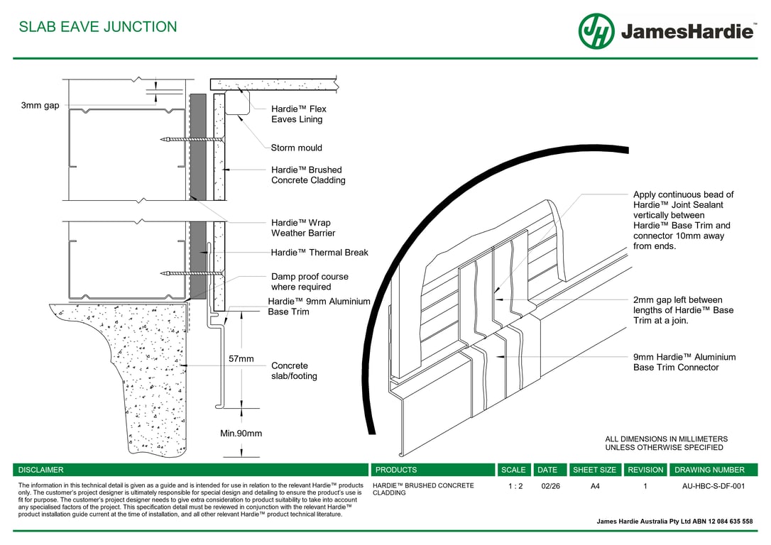 Navigate to AU-HBC-S-DF-001 - SLAB EAVE JUNCTION