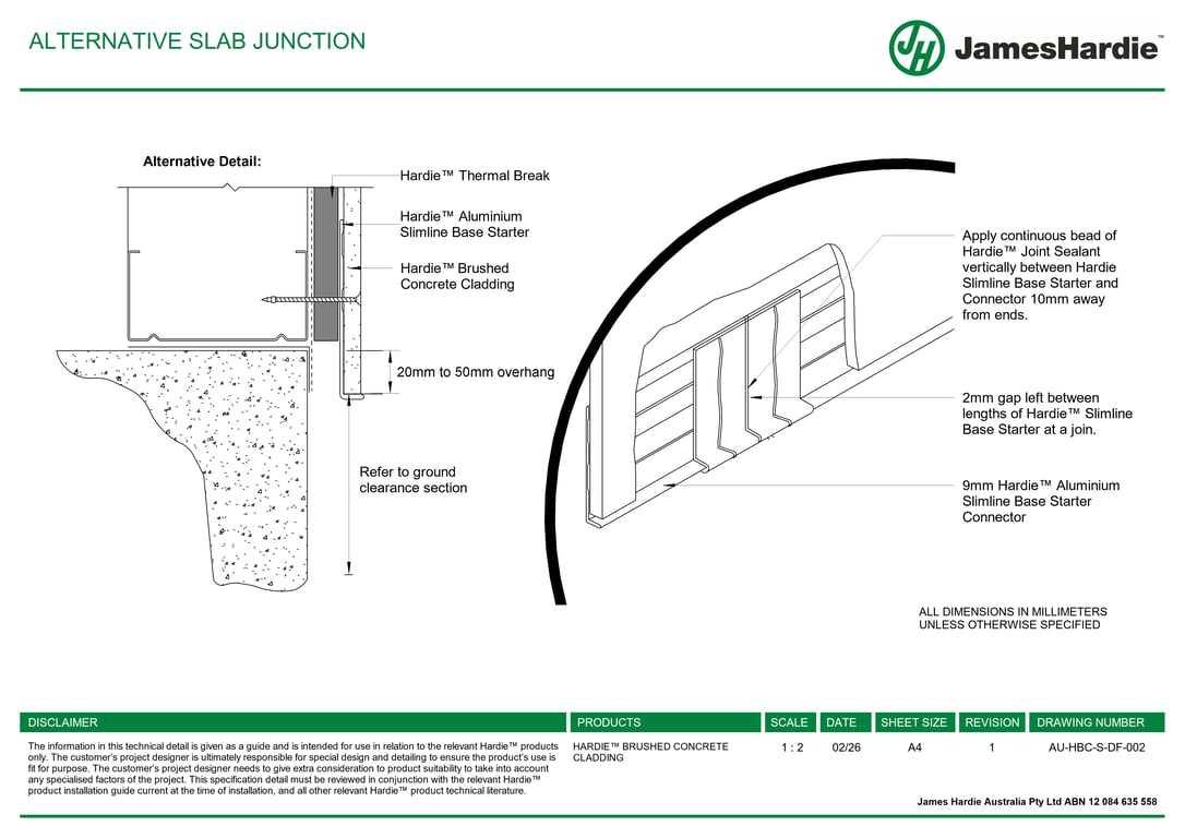 Navigate to AU-HBC-S-DF-002 - ALTERNATIVE SLAB JUNCTION