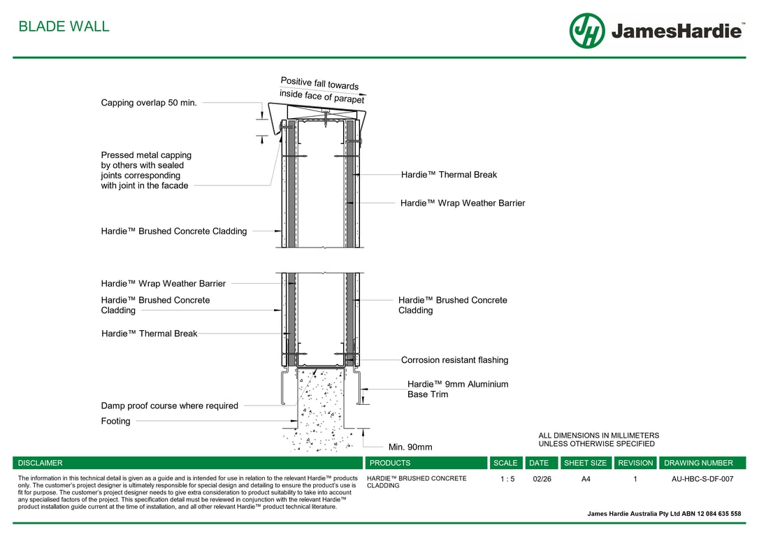 Navigate to AU-HBC-S-DF-007 - BLADE WALL