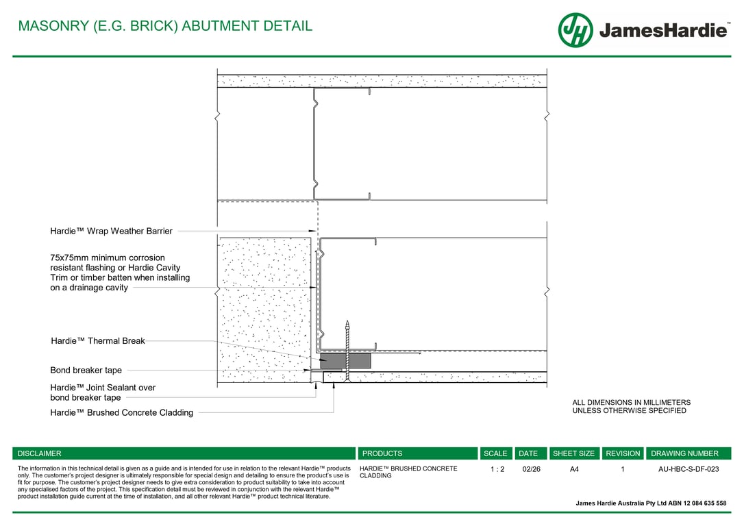 Navigate to AU-HBC-S-DF-023 - MASONRY (E-G- BRICK) ABUTMENT DETAIL