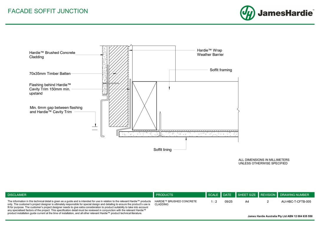 Navigate to AU-HBC-T-CFTB-005 - FACADE SOFFIT JUNCTION