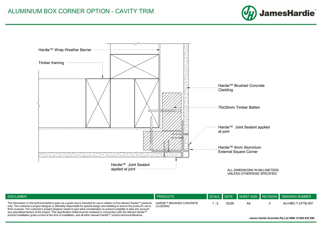 Navigate to AU-HBC-T-CFTB-007 - ALUMINIUM BOX CORNER OPTION - CAVITY TRIM