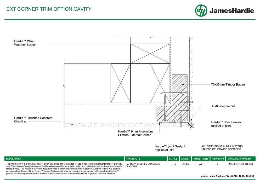 Navigate to AU-HBC-T-CFTB-008 - EXT CORNER TRIM OPTION CAVITY