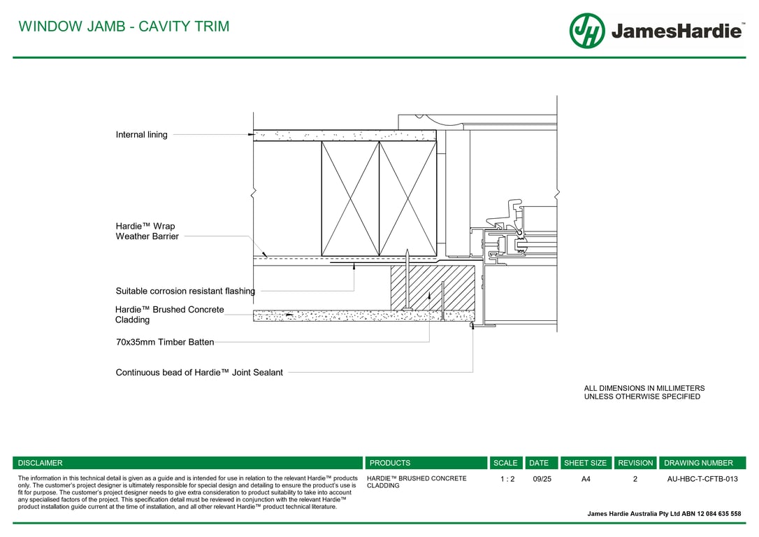 Navigate to AU-HBC-T-CFTB-013 - WINDOW JAMB - CAVITY TRIM