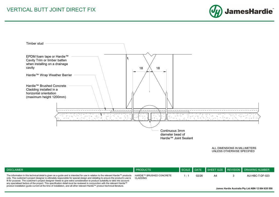 Navigate to AU-HBC-T-DF-023 - VERTICAL BUTT JOINT DIRECT FIX