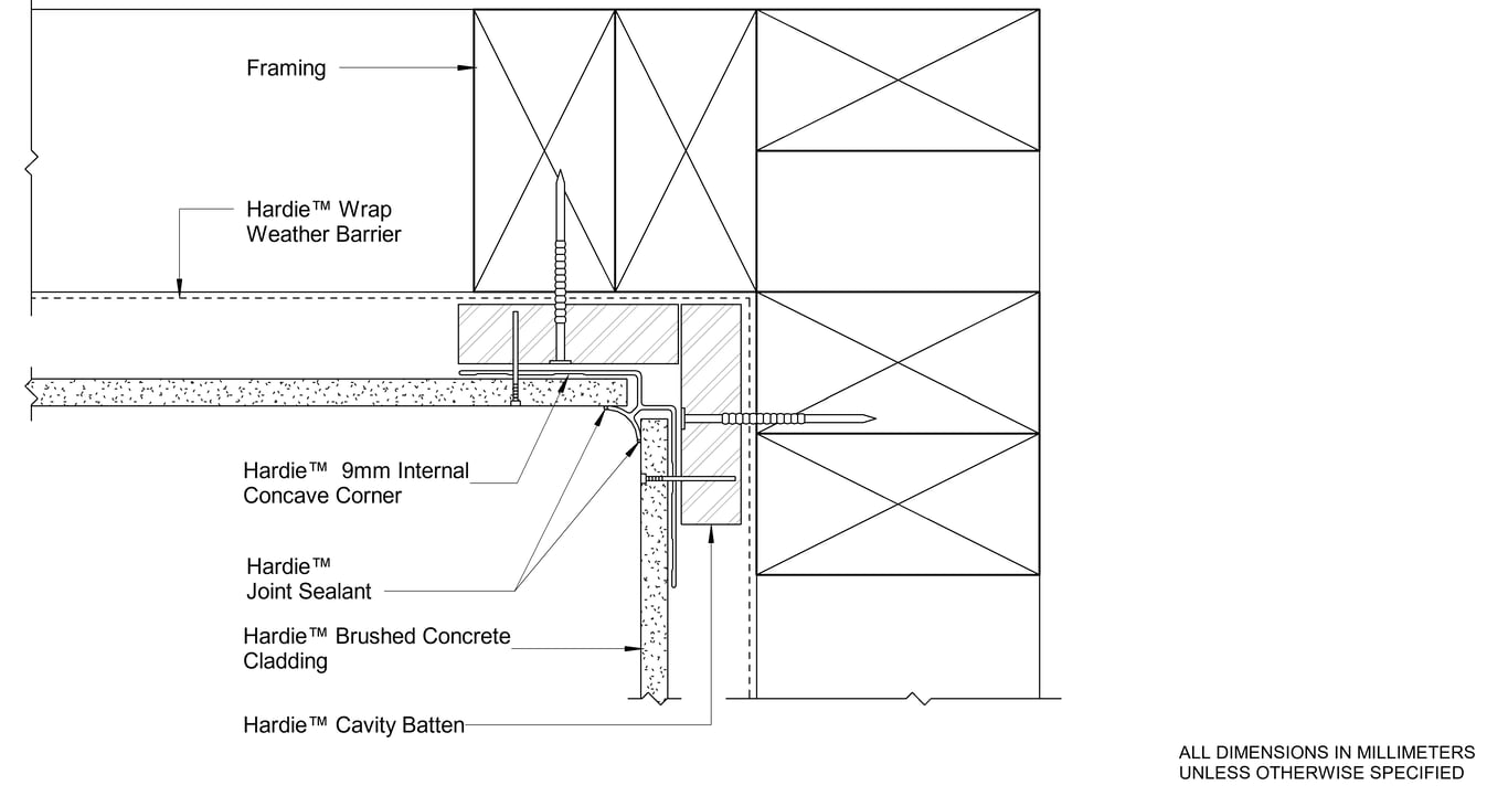 Navigate to HBC CFFC Aluminium Internal Cnr Concave